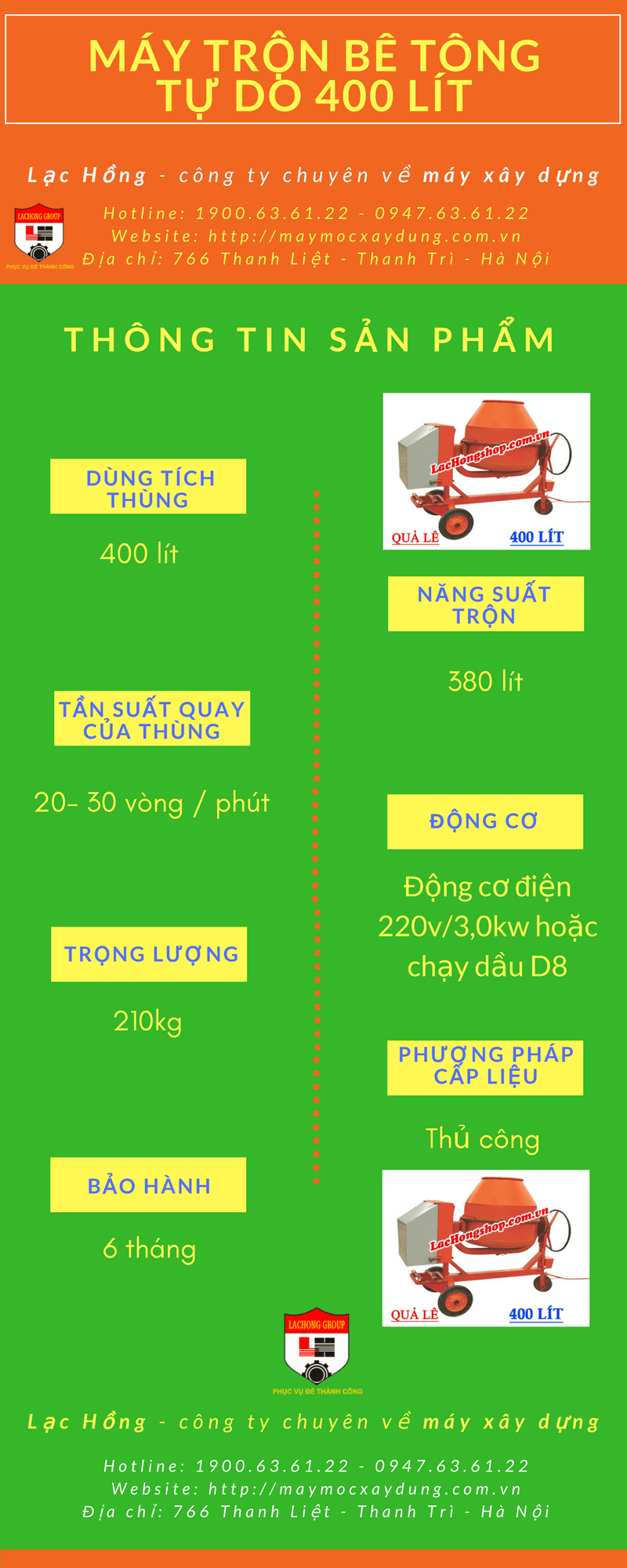 m&aacute;y trộn b&ecirc; t&ocirc;ng quả l&ecirc; 400 l&iacute;t