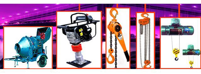 m&aacute;y m&oacute;c x&acirc;y dựng,, m&aacute;y bơm, m&aacute;y n&eacute;n kh&iacute;, m&aacute;y đầm, m&aacute;y uốn săt th&eacute;p