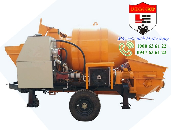 Máy trộn kết hợp bơm bê tông 30m3/h ch�